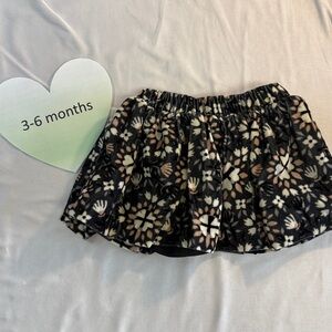 Gymboree - Velour floral full skirt.  Size 3-6 months